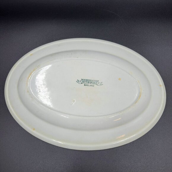 Vintage Oval Plate Platter W.H Grindley Vitrified England Restaurant Ware Read - Picture 6 of 10